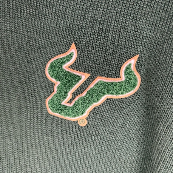 Bruzer University Of South Florida(USF) Bulls Sweater Green Men’s Size XXL - Picture 5 of 8